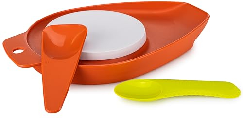 Tupperware Mamsell - Tagliere con spatola, colore: arancione (incluso cucchiaio da kiwil)