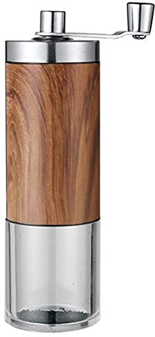 CENMEN Molinillo de granos de café, portátil, grano de madera, molinillo de café, acero inoxidable, manivela, molinillo de café manual, herramienta de cocina,