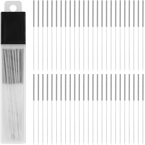 30 Pièces Aiguilles de Nettoyage de Buse de Imprimante 3D, 0,4 mm Aiguilles de Buse Nettoyant Tête d'impression en Acier Inoxydable pour Accessoires Impression 3D Aiguille Buse