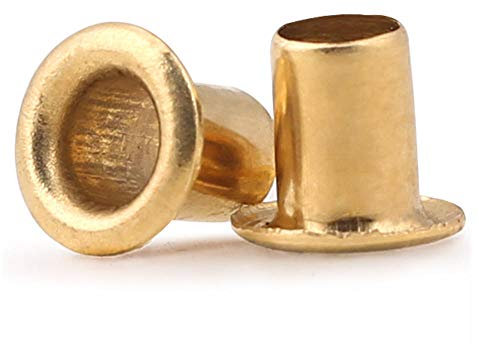 Nieten, Nieten for Metall, Standard-Ösenknopfnieten aus Kupfer, Hohlnieten aus Kupfer, M0.9M1.3M1.5-M3.0, Durchgangslochnieten, eigenständiges Rohr(M2*3 [500pcs])