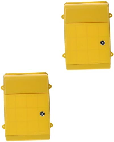 Milisten Pcs Box Lockable Wall Mount Post Box Suggestion for Outdoor Wall Mount outside Black