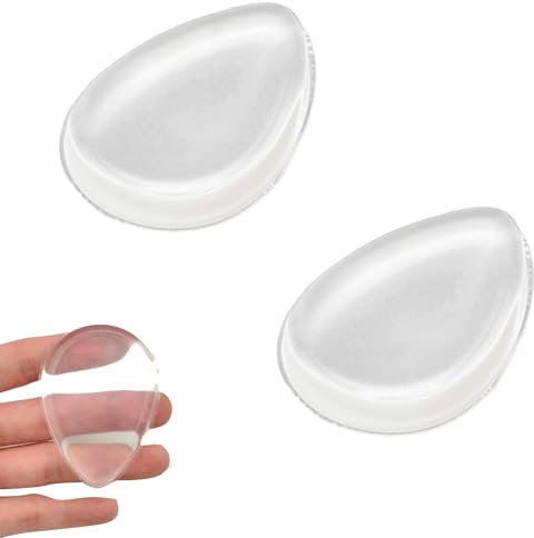 2 spugne per trucco in silicone, lavabili, sponze per trucco, a forma di goccia, spugna in silicone per fondotinta cosmetica e liquido o applicatore di spugna correttiva