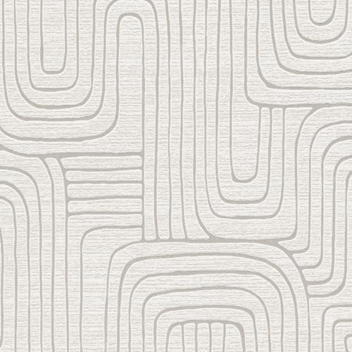 Strukturtapete 10461-02 Vliestapete Grafik 0.53 x 10.05 m Erismann Opus Beige