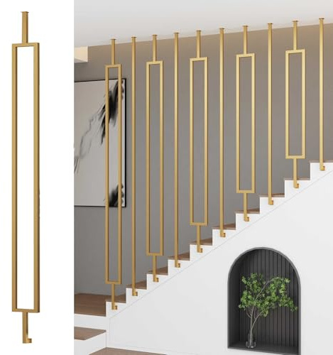 Main courante Main courante pour escalier Rampes en métal sur mesure pour escaliers, Garde-corps en fer à montage latéral, Poteaux de garde-corps universels pour escaliers résidentiels/hôtels/bureaux/