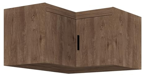 AXLIVING Eck Schrankaufsatz Storicos Eiche Lefkas 97,8 x55,0 x97,8cm