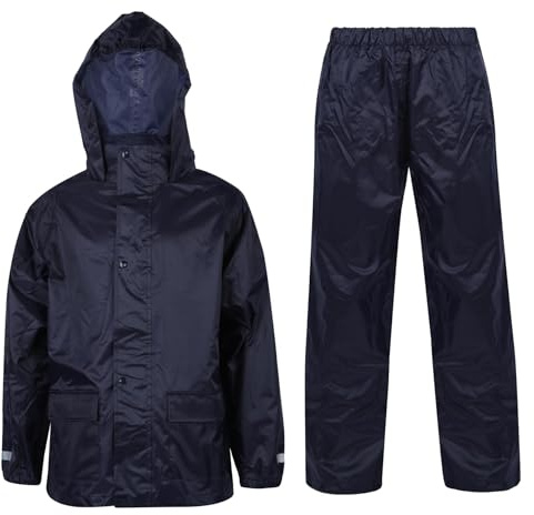 A2Z 4 Kids Waterproof Hooded Rain Suit Jacket & Trouser Set Kids
