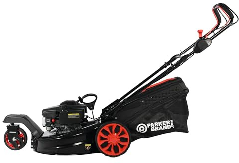 ParkerBrand 21 Self-Propelled Petrol Lawn Mower – 173cc Engine, Easy Manoeuvrable 3-Wheel Design