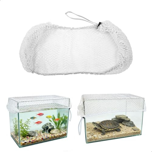 Coperchio Ccquario Rete per Acquario, Acquario Rete Anti-Salto de Regolabile, Isolamento Pesci Anti-Fuga Tappo per Copertura Pesci Rettili Tartarughe e Altri Animali, Accessori per Acquario(100*40cm)