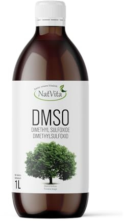 DMSO 1000 ml 99,9% in pharmazeutischer Qualität – Unverdünntes Dimethylsulfoxid (DMSO) Ph. Eur. in Braunglasflasche – 1 Liter