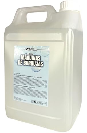 X SOUND & LIGHTING Líquido para Máquinas de Burbujas, Líquido de Burbujas, Jabon para Máquina de Burbujas, Efecto Pompas, Fiestas, Discoteca y Eventos Party