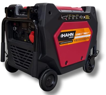 Hahn & Sohn H IG 9500 G E3 ATS Inverter-Stromerzeuger 9500W – Dual-Fuel Benzin/LPG – 400V Drehstrom & 230V, 12V DC – ATS-ready – 10h Laufzeit – Baustelle, Gewerbe & Notstrom