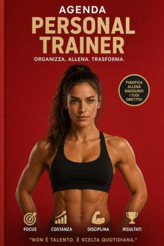 Agenda Personal Trainer: Planner professionale per lezioni, clienti e schede allenamento – Organizza. Allena. Trasforma. Edizione Donna