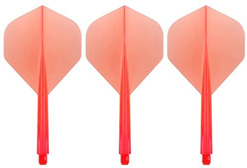 Condor Zero Stress Flight System - Standard Clear Red - Dart Flights Medium