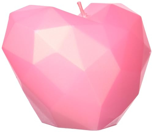 Candellana Heart Poly Kerze, Rosa