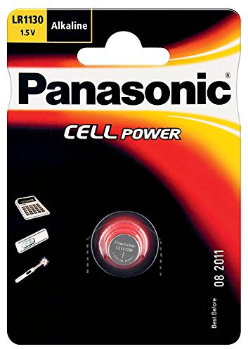 PANASONIC Lot de 5 Piles Bouton Cell Power LR54 (LR1130) Alcaline manganese 1,5V 65 mAh