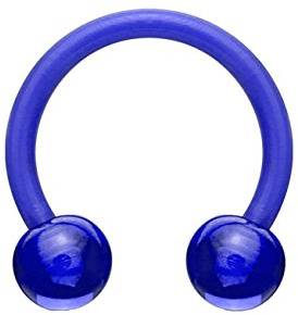 beyoutifulthings Hufeisen-Piercing ACRYL Universal-Piercing Brust Nippel Nase Septum Ohr Helix Cartilage 1,2/1,6mm 10/12mm