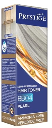 Vips Prestige | Tinte Pelo Semi Permanente y Toner Baño de Color Perlado 04 | tinte sin Amoniaco y Peróxido | Con Aceite de Oliva, de Macadamia y Aceite de Ricino | Matizador cabello rubio