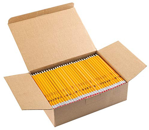 Madisi Wood-Cased #2 HB Pencils, Yellow, Pre-sharpened, Bulk Pack, 320 pencils