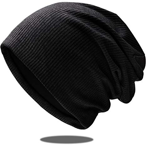 OCTERING® Beanie Mütze für Herren und Damen Slouch Long Beanie Baumwolle Elastisch Unisex