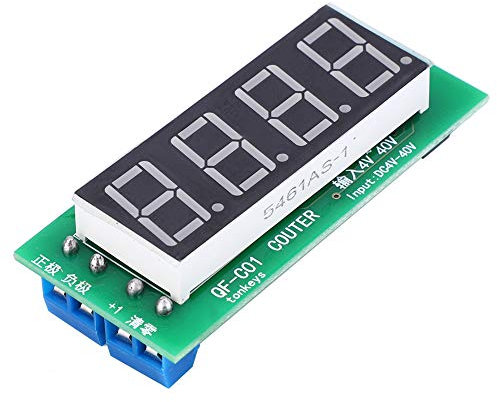 Voltmètre numérique 4 chiffres CC 4-40 V, module de surveillance électrique avec fonction mémoire, plage de 0 à 9999 pour usage automobile et domestique