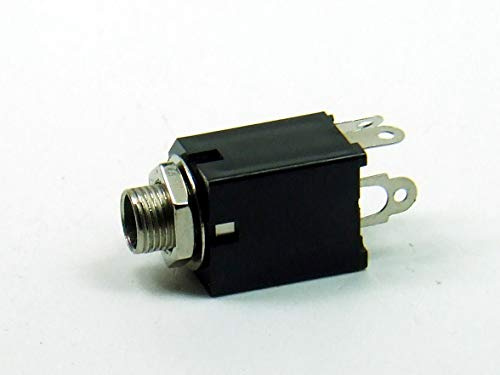 POPESQ® 1 Stk. x Buchse Klinke Mono 6.3mm Schalter für Gehäuse #A4019