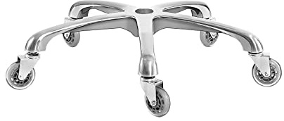 Kaleurrier Ersatzteile für Stuhl, Metallbeine für Drehstühle und Hocker, Aluminium mit 5 Beinen, robust, 181 kg, in Universalgröße – 64 cm mit Rädern