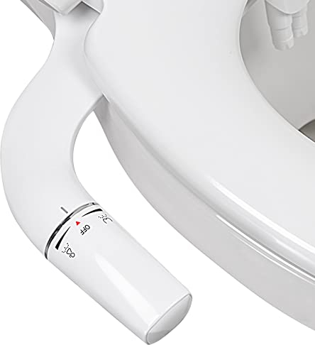 Vantency Ultra-Slim Bidet Attachment for Toilet UK,Non-Electric Cold Water Bidet Toilet with Dual Nozzle,Adjustable Water Pressure,Rear/Feminine Wash