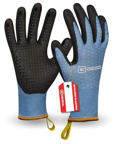 Gebol Crocus Gartenhandschuhe, Gr. 8/M, kühlend, Touchscreen, rutschfest | Für Beet, Rosen & Pflanzarbeiten, schützt vor Dornen & Erde, feines Tastgefühl, angenehme Passform, leicht zu reinigen