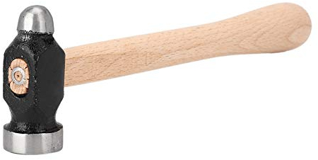 ANKROYU Marteau à Panne Ronde en Bois, Marteau à Panne Plat pour la Fabrication de Bijoux, Outil de Moulage pour Bracelets et Bagues DIY