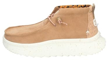 HEYDUDE 41951 Wendy Peak Hi Suede Chestnut Scarponcini per Donna in camoscio Nocciola