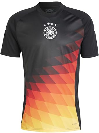 adidas Herren Deutschland 2024 Pre-Match Shirt, Schwarz, S