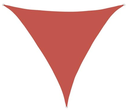 ENEN Vela Ombreggiante Triangolare Impermeabile 2m/3m/4m/5m Vele Ombreggianti Tenda a Vela per Esterno Telo Tenda da Sole Vela Ombreggiante per terrazza, Giardino (3x3x4.3m,Bordeaux)