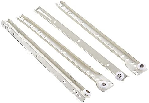 Schubladenschienen, Rollenschubladenschienen, Schienen mit unterer Befestigung, Schubladenschienen aus Metall mit Kugellagern, mit Rolle, unterer Befestigung, for Aktenschränke, Schreibtischsockel, Au