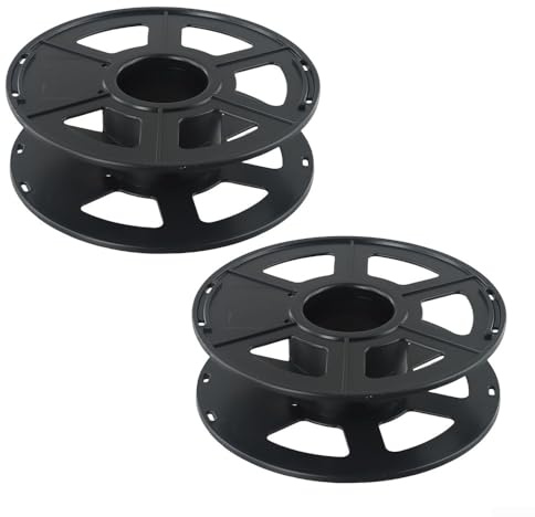 Empty Cable Wire Wrap Reel Drum - Cable Reel Drum Fits for Christmas Lights Rope Cables Filament, Rotating Cable Storage Cord Reel(2 Pack)