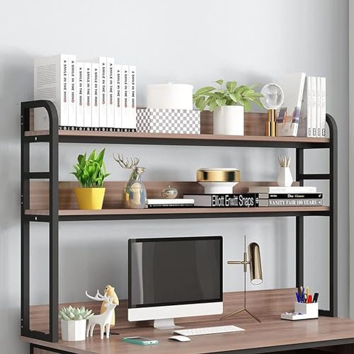 Schreibtisch-Organizer aus Holz mit 3 Etagen, Mehrzweck-Bücherregal, Schreibtisch-Bücherregal für Arbeitsplatte, 100 cm