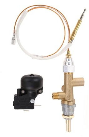 Reinscer Steuerventil für Gas-Terrassenheizung, Thermoelement, Sensor, Dump-Schalter, Knopf, Propan, FlüSsiggas, Feuerstellensteuerung, Sicherheits-Pilotanschluss-Set