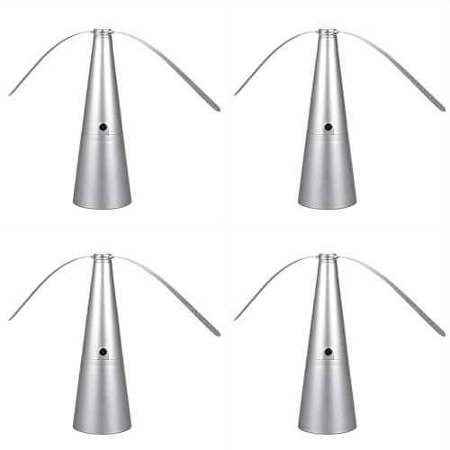 4uds Ventilador Portátil Repelente de Moscas - Ventilador de Protección Contra Mosquitoes | Plegable Fly Repeller | Pequeño y Silencioso | Funciona con Pilas | para Cocina, Restaurantes, Mesa, Terraza