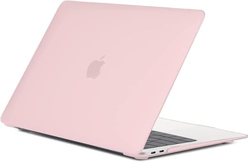 EooCoo for MacBook Air 13 inch Case M1 2021-2018 Slim Matte Pink | Anti-fingerprint Hard Shell, Laptop Accessories Compatible with Mac Air 13.3 A2337 A2179 A1932, Plastic Cover Keep Mac Clean