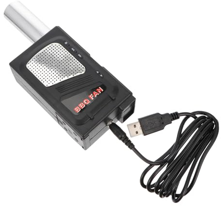 Lurrose Ventilatore per Barbecue USB 5V Soffiatore d'Aria Elettrico per Griglie a Carbone Accendifuoco Rapido Portatile per Uso Domestico e Outdoor
