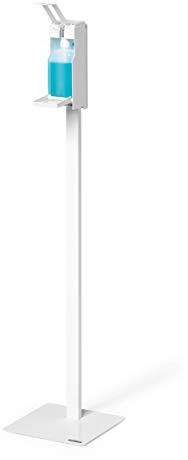 Durable Desinfektionsständer mit langem Armhebel, Flexible Anpassung an Flaschengrößen bis 500 ml, weiß, 589102