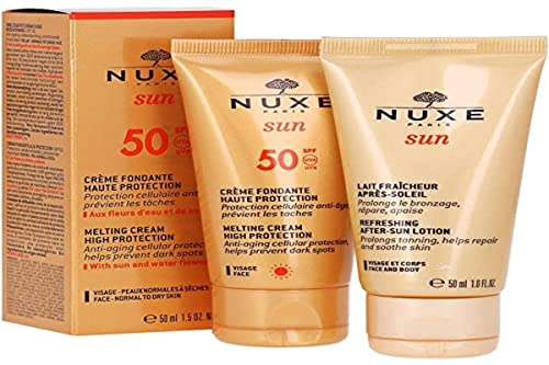 Nuxe Sun Pack Cream Fondant High Protection SPF50 + 50 ml + Milk Fresh Post Solar 50 ml, One Size