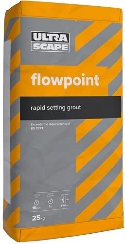 Ultrascape Flowpoint Smooth Natural Grey, Rapid Set Grout, Fill Paving Joints, 25kg