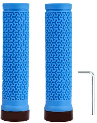 Puños para manillar de bicicleta de goma ecológica, mangos antideslizantes para manillar de bicicleta, 22 mm de amortiguación, mango ergonómico para bicicleta de montaña, accesorios para bicicleta