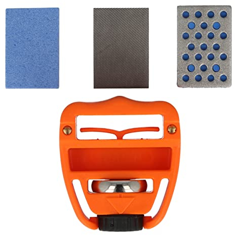 RiSki Kantenschleifer Set Edge Trick mit Feile, Aluoxydstein und Diamantstein für die Ski und Snowboard Kante