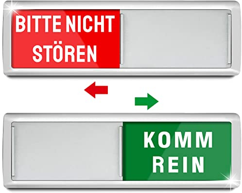 PSLER Bitte Nicht Stören - Komm Rein Türschild für Privatsphäre in Büros und Zuhause