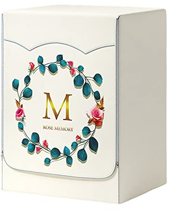 Odot Copri Lavatrice Esterni, Coprilavatrice da Esterno Impermeabile Antipolvere Anti Sunlight, Copertura per Lavatrice e Asciugatrice con Aperture Frontali (M,Madre Rosa)