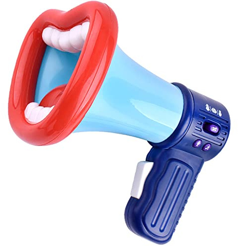 HEEPDD Voice Changer Horn Toy with 3 Sound Effects, Recording and Laughter Button for Kids, Adults, Boys, Girls, Standard Size