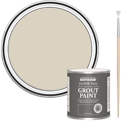 Rust-Oleum Ultra-Durable Beige Floor Tile Grout Paint - Hessian 250ml