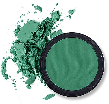 Erinde Single Green Lidschatten Palette, Nudetöne Grüner Matte Eyeshadow Palette, Wasserfest Pressed Powder Lidschattenpalette, High Pigmented & Long Lasting Basic Shade Eye Makeup