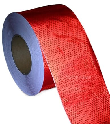 Speichenreflektoren Fahrrad 3M wasserdichter PVC-reflektierender selbstklebender Aufkleber, weiß, rot, gelb, fluoreszierend, Auffälligkeit, Sicherheitswarnung, Reflektor for Fahrrad, 10 cm Reflektoren